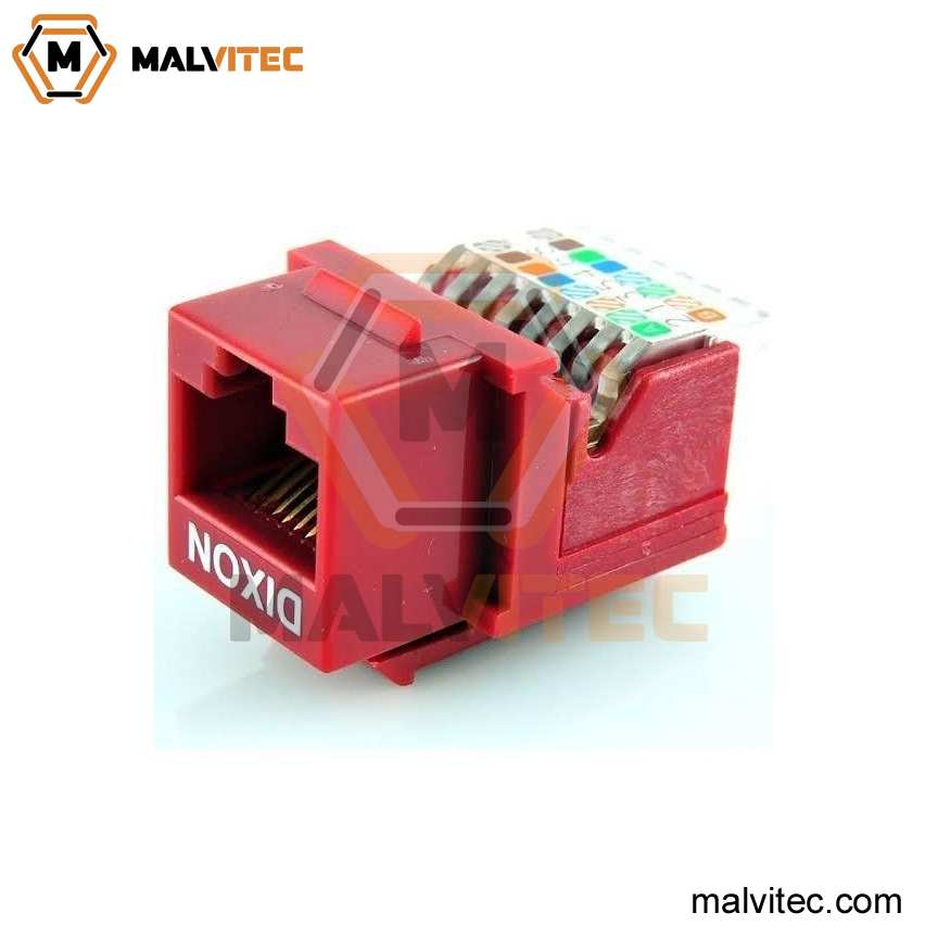 JACK RJ45 CAT5 ROJO/NEGRO/BLANCO/AZUL