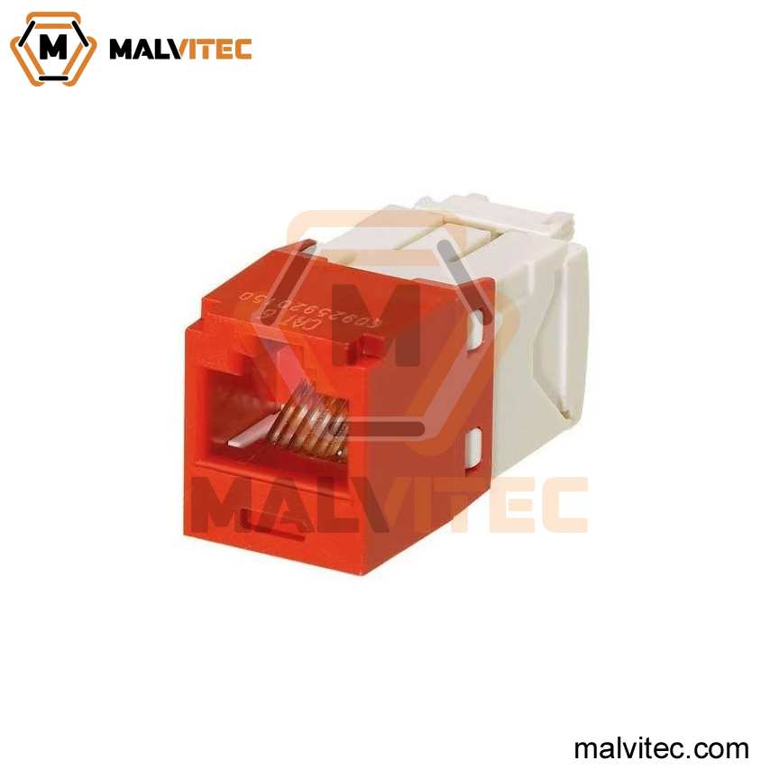 JACK RJ45 CAT6 ROJO/NEGRO/BLANCO/AZUL PANNET