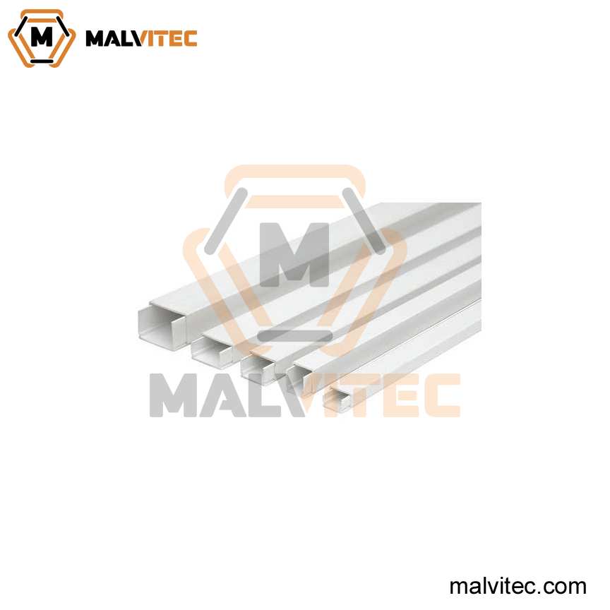 CANALETA BLANCA CERRADA 100X100X 2MTS