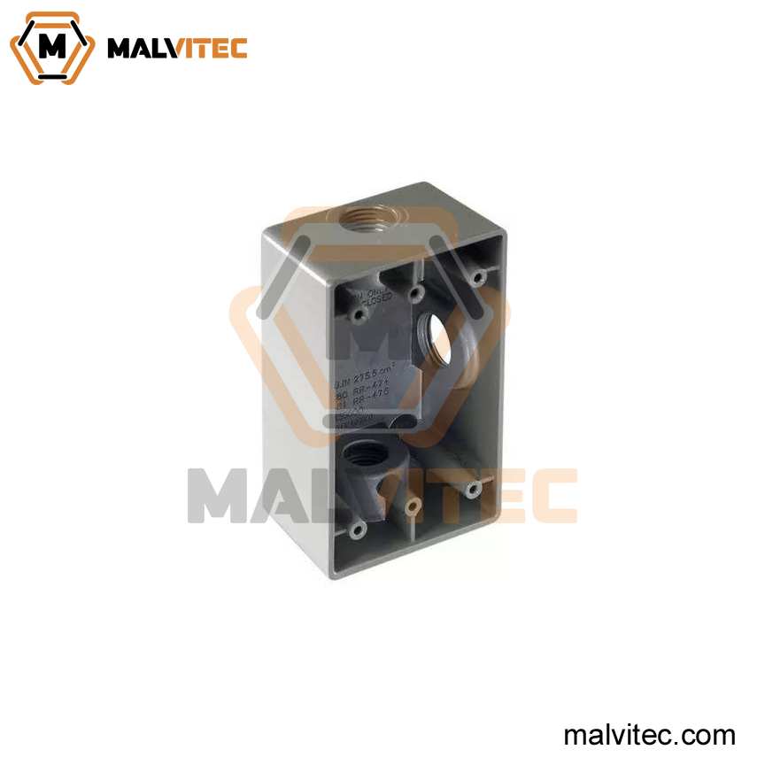 CAJA CONDULET RECTANGULAR DE 3/4PULG